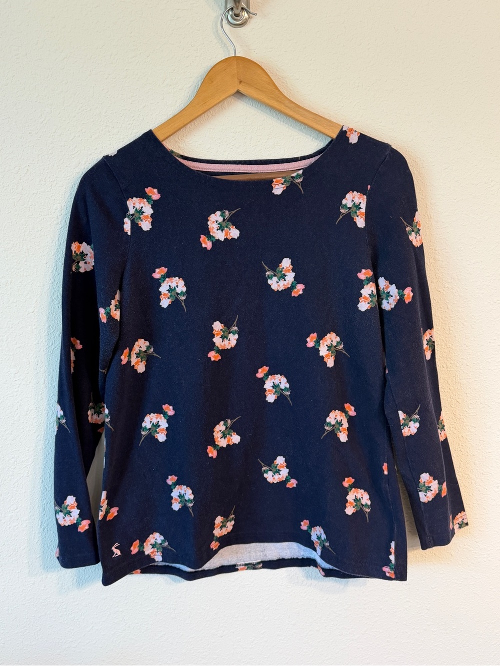 Joules Navy Floral Long-Sleeve Women's Top